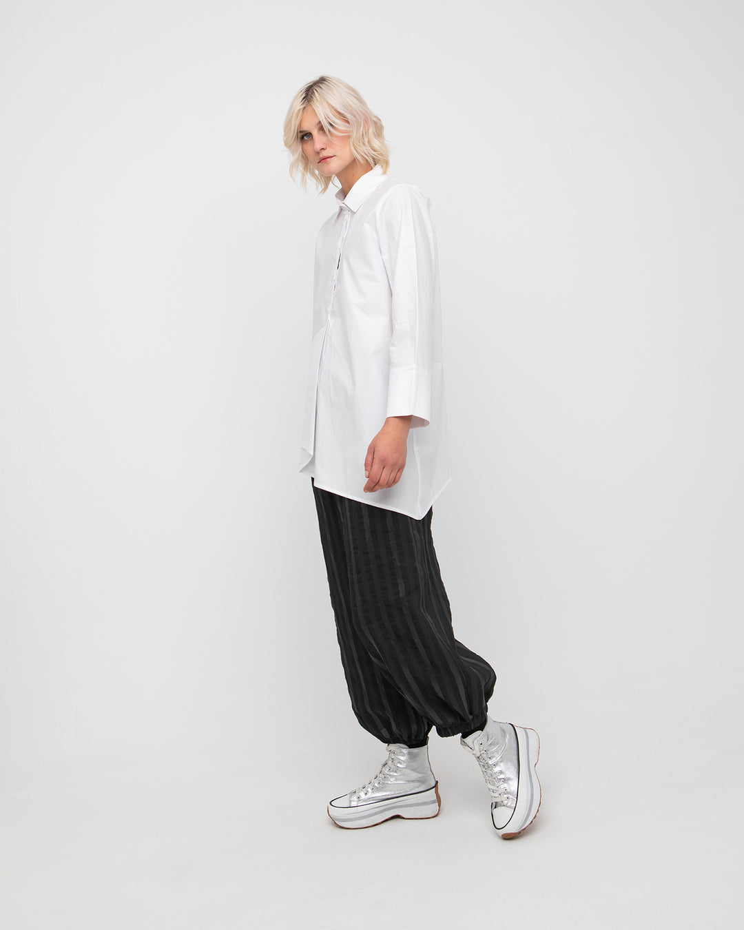 Asymmetrical Shirt White
