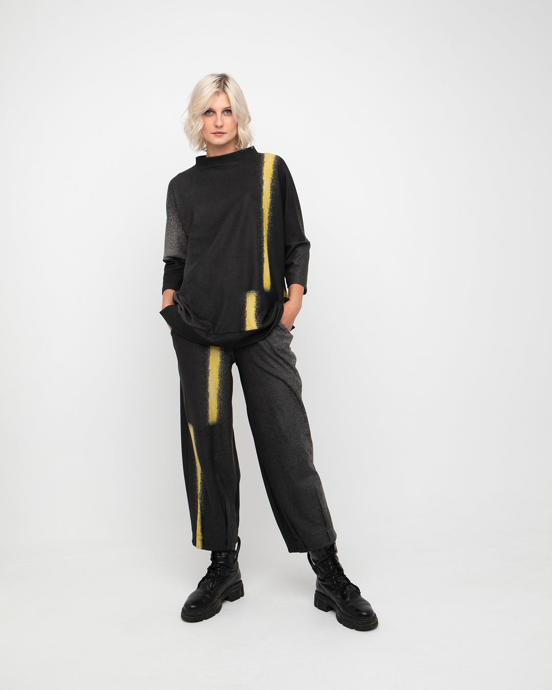 Mock Neck Top in Horizon