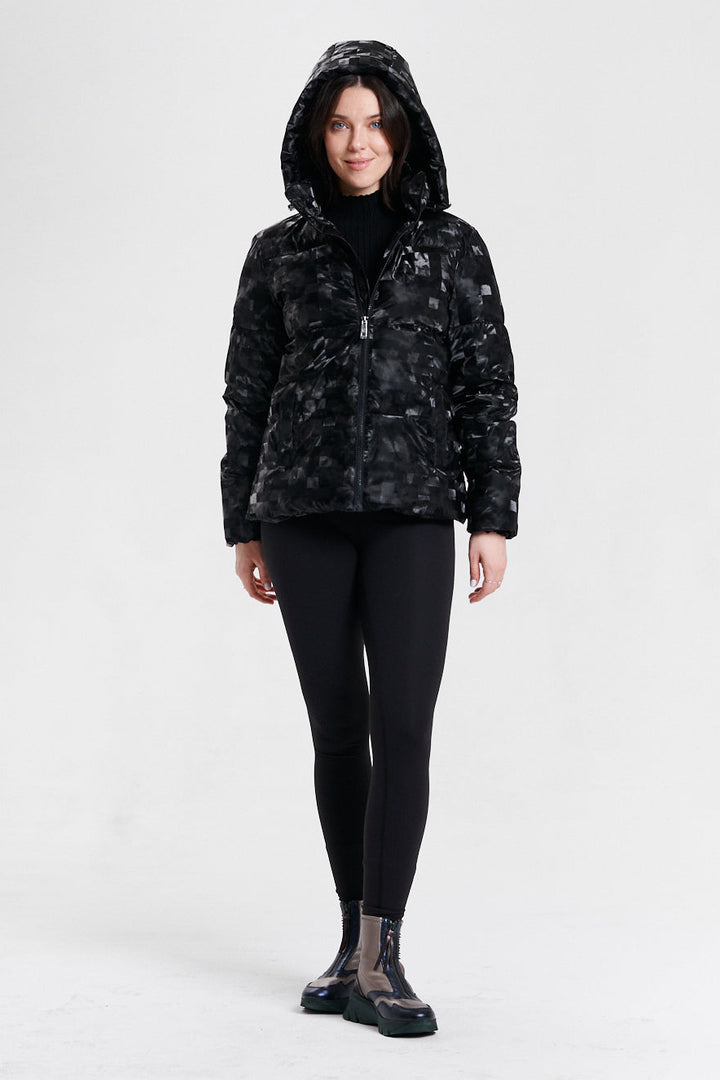 Print Puffer Black