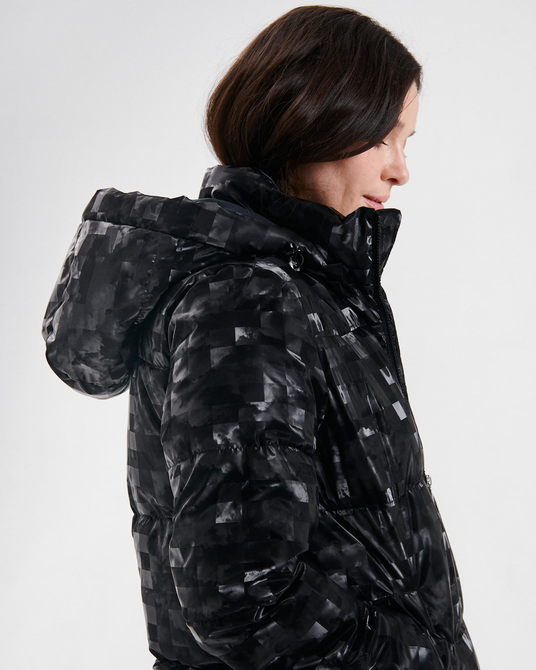 Print Puffer Black