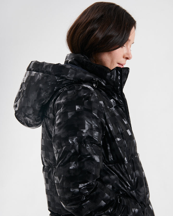 Print Puffer Black