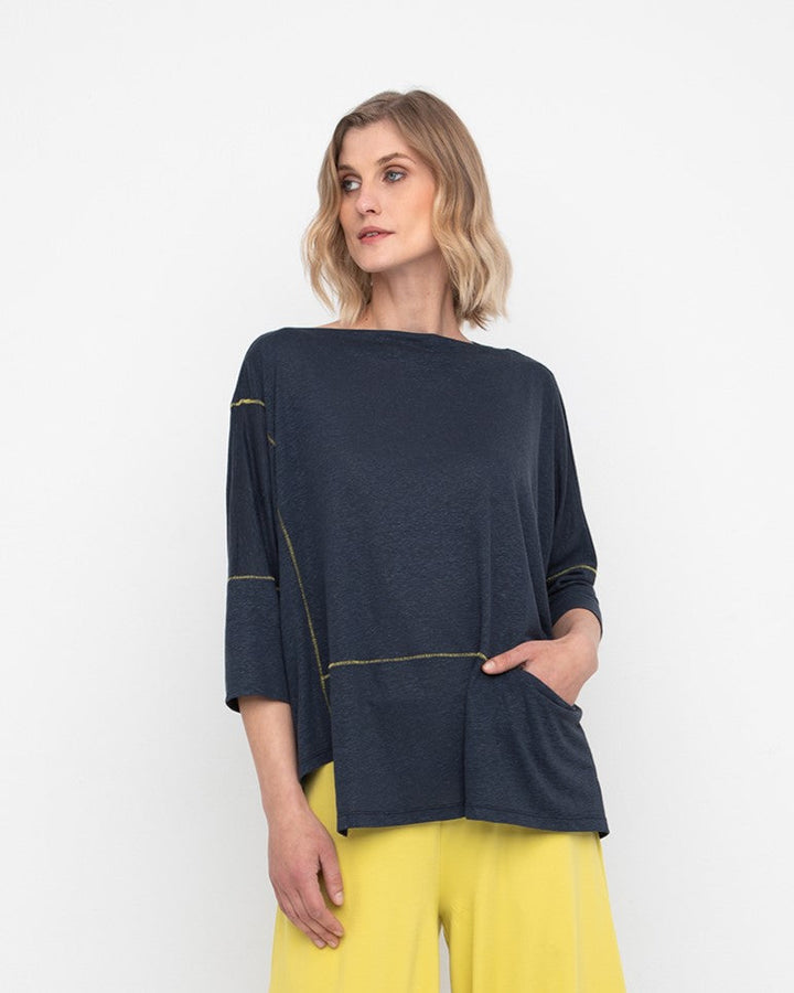 Ozai N Ku Lazuli Top, Blue