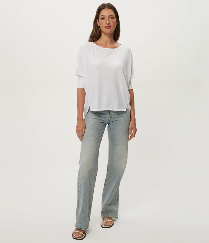 Selma Dolman Tee White