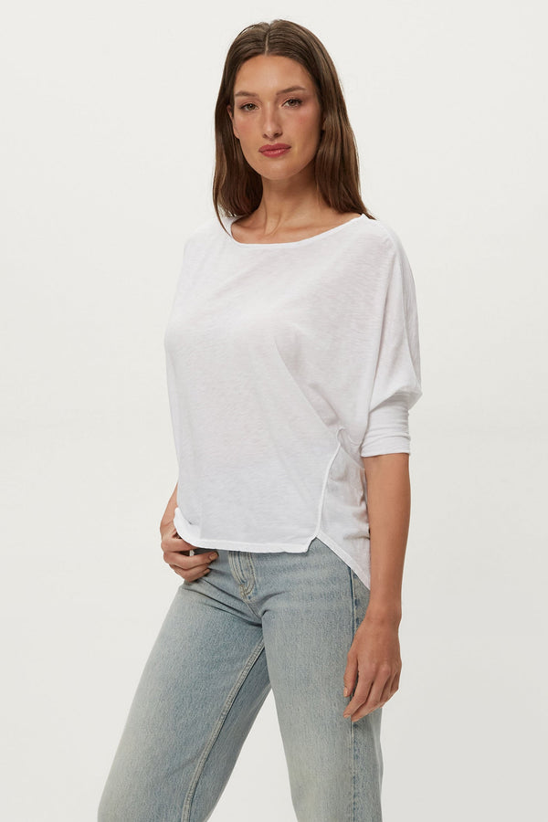 Selma Dolman Tee White