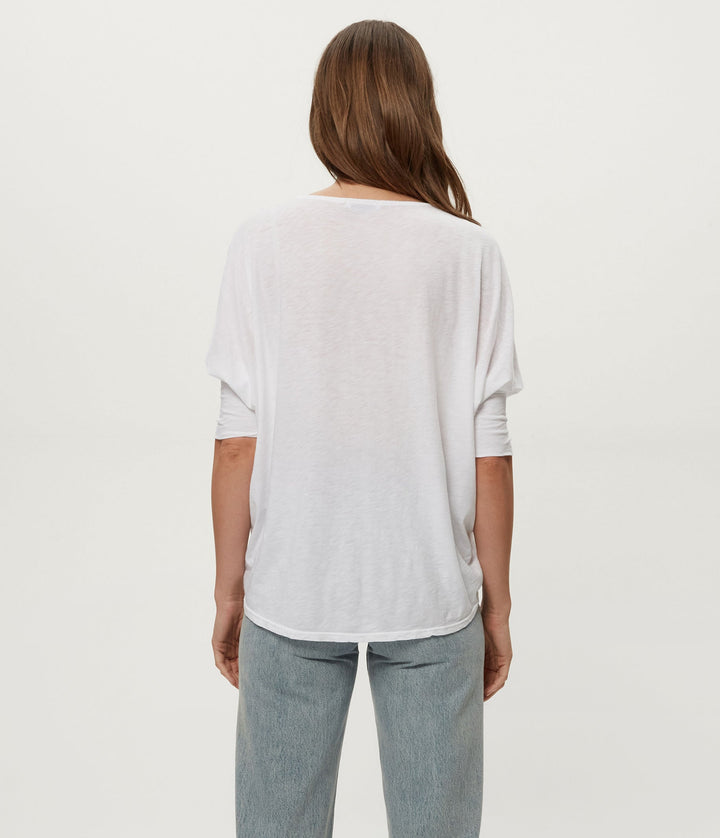 Selma Dolman Tee White