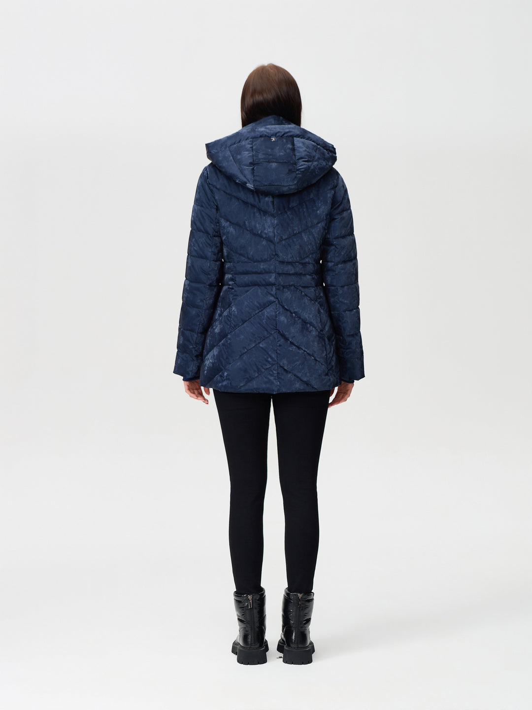 Velvet Shimmer Coat Navy