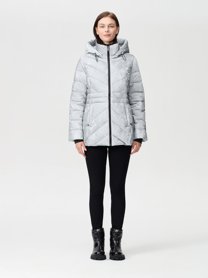Velvet Shimmer Coat Silver
