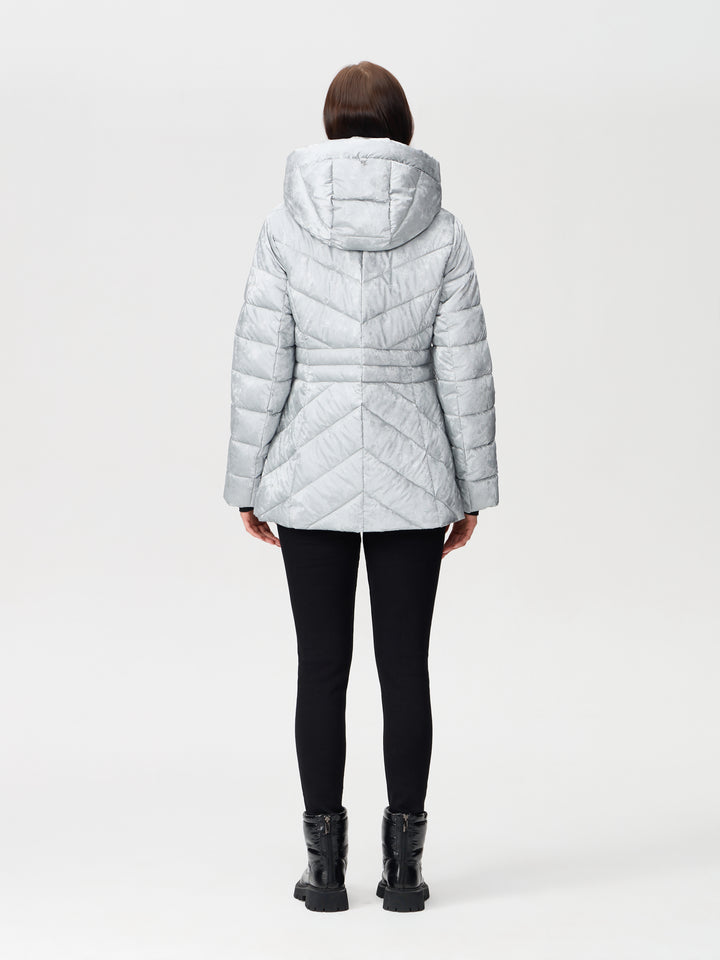 Velvet Shimmer Coat Silver