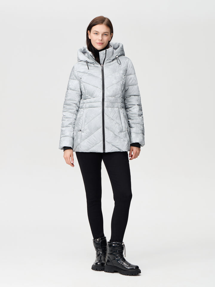 Velvet Shimmer Coat Silver