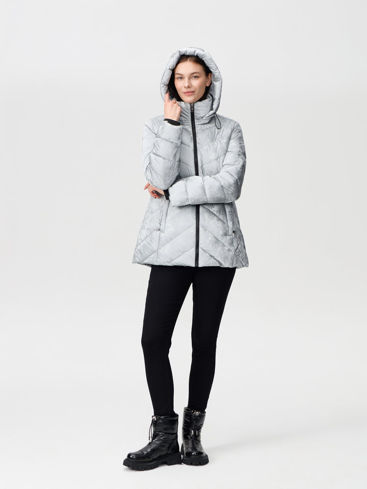 Velvet Shimmer Coat Silver