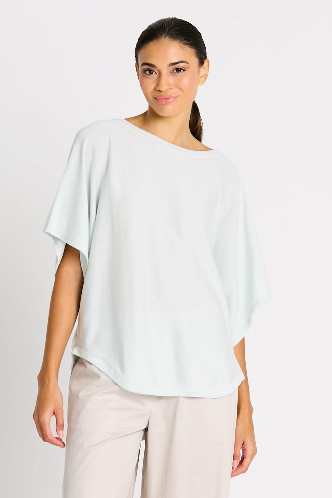 Pima Cotton Luxury Bateau Knit Mint 944KT