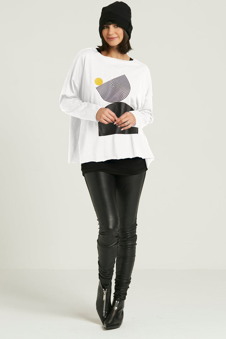 Balance Boxy Tee White