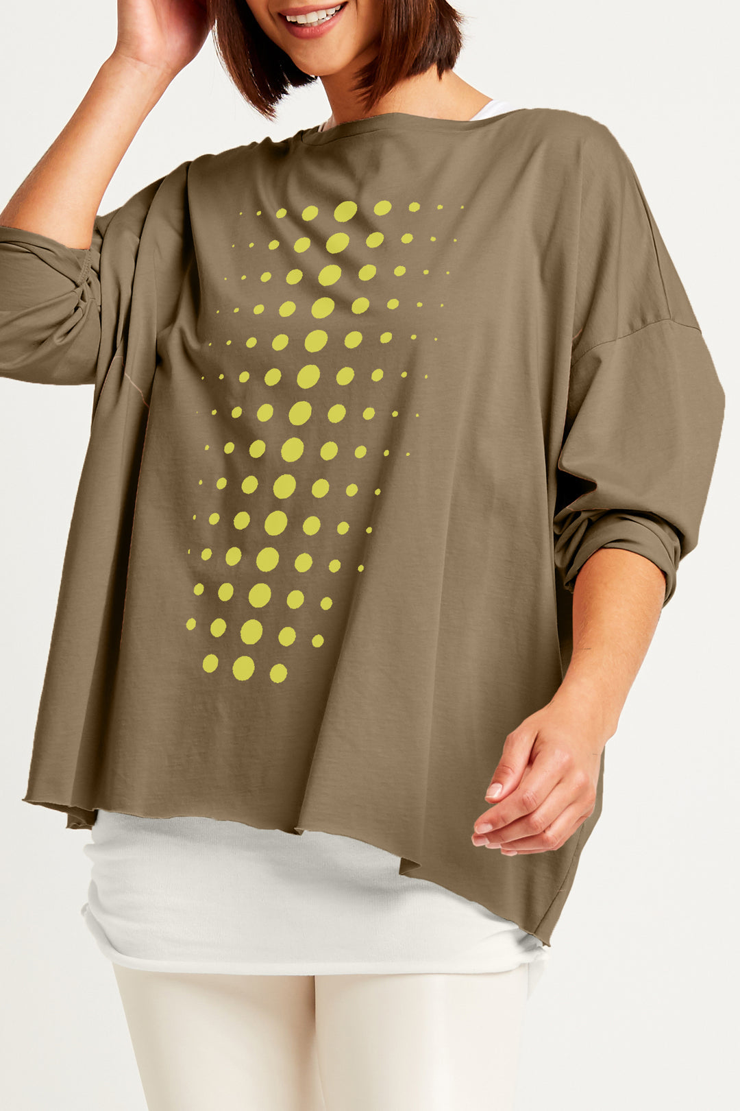 Luxury Dot Tee Loden