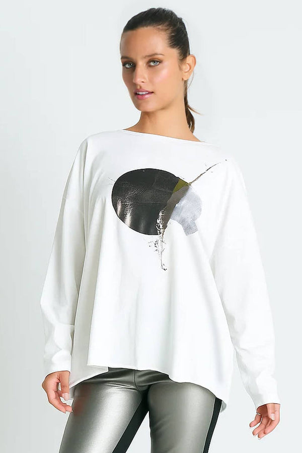 Pima Cotton Luxury Boxy Tee "Celestial"