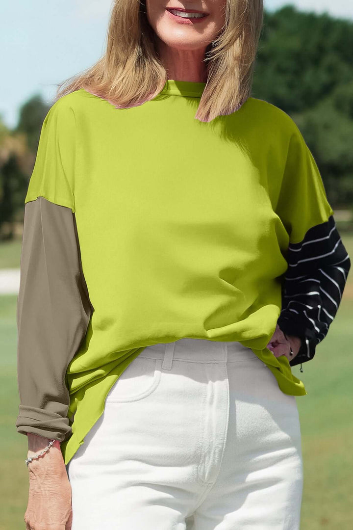 Pima Cotton Mixed Up Boxy T Guacamole