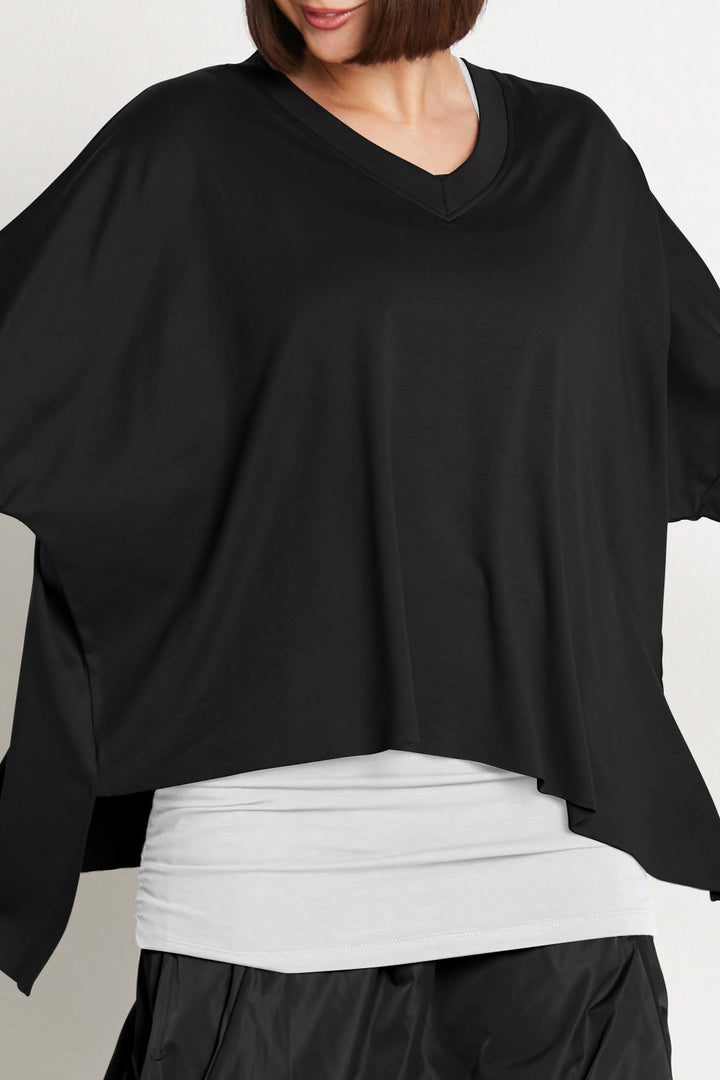 V-Neck Top Black