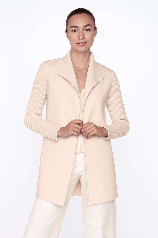 RIB SLEEVE COAT