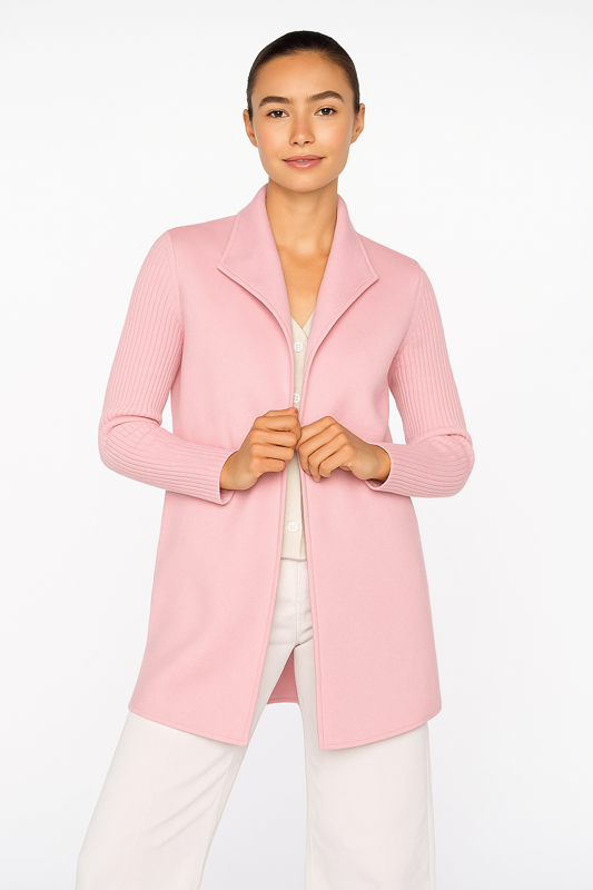 RIB SLEEVE COAT