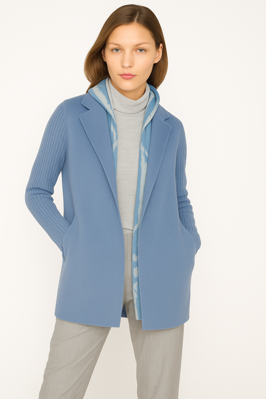 RIB SLEEVE COAT