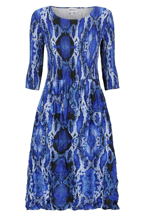 3/4 Sleeve Smash Pocket Dress Raptor
