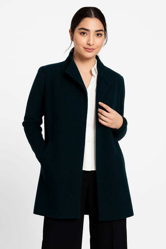 Rib Sleeve Coat