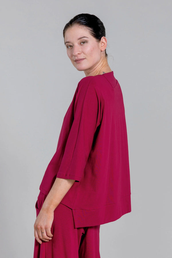 Ania 3/4 Sleeve Top Cherry