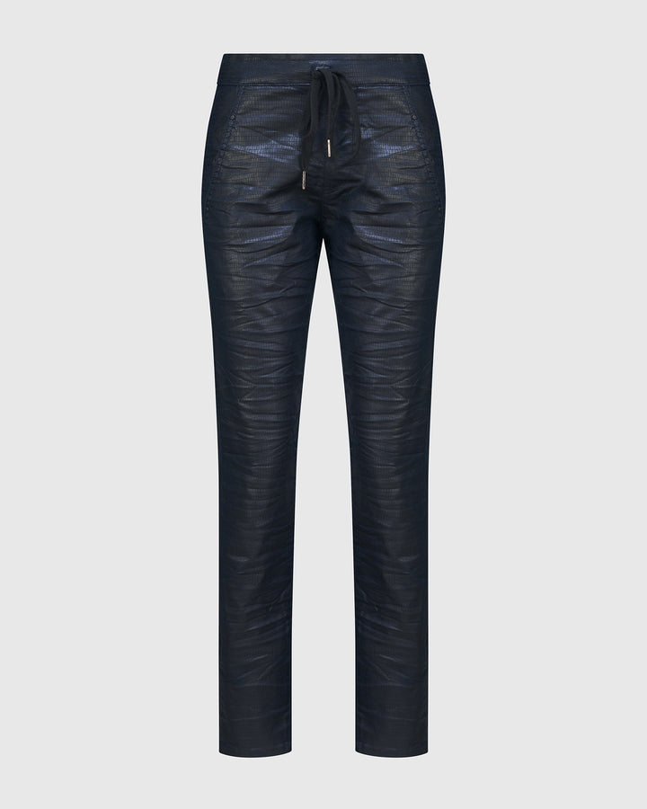 Snake Iconic Stretch Jeans, Metallic Navy