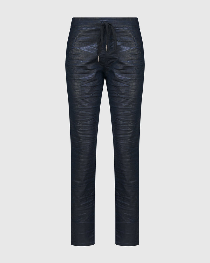 Snake Iconic Stretch Jeans, Metallic Navy