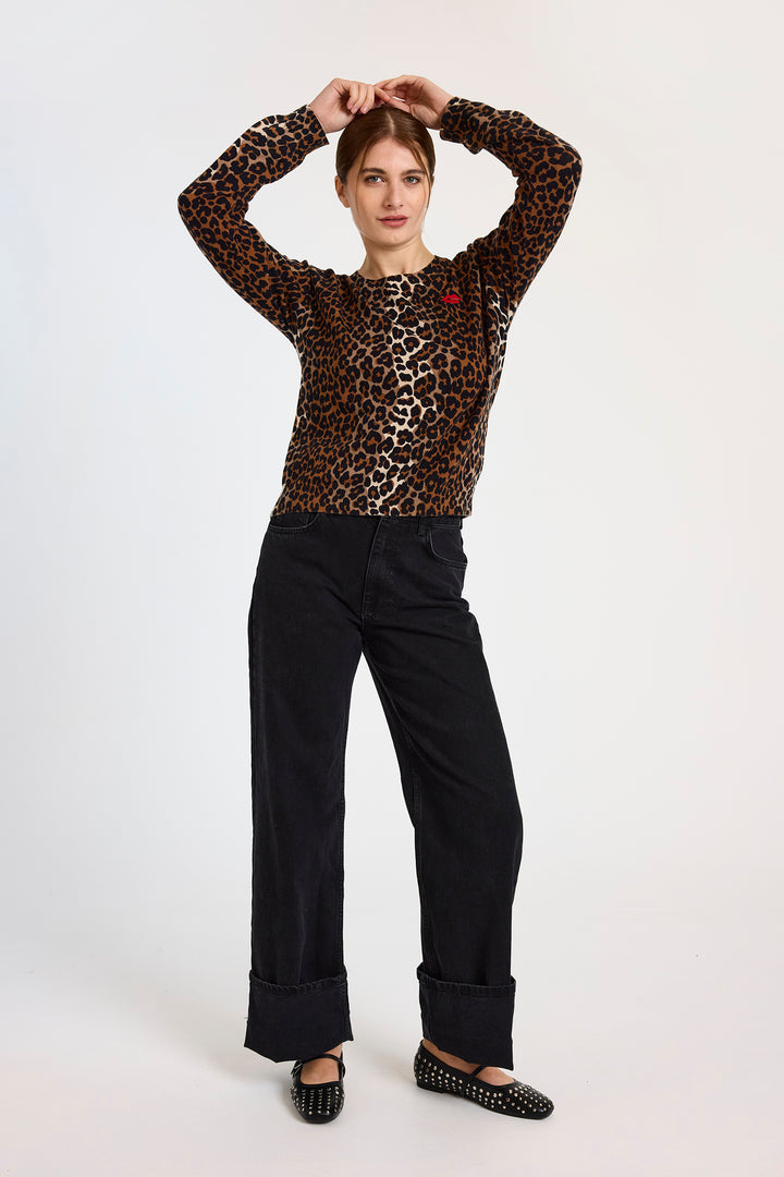Lydia Crewneck Multi Brown