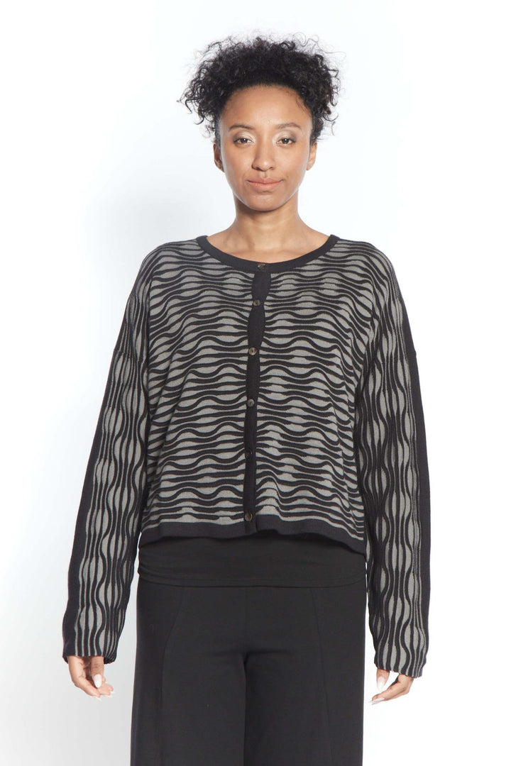 Enya Cardigan Black Grey