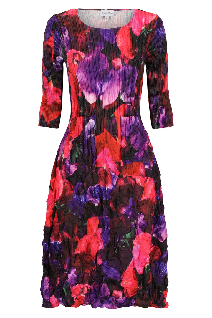 3/4 Sleeve Smash Pocket Dress Sweet Pea