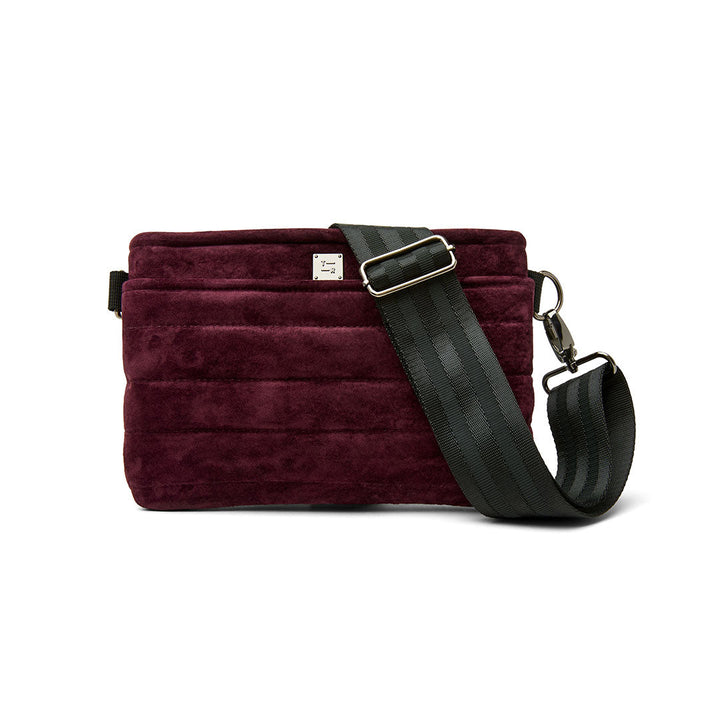 Suede Bum Bag 2.0 in Aubergine