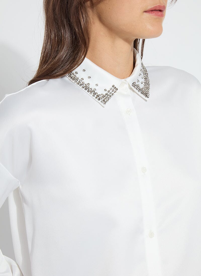 Aurora Beaded Collar Blouse