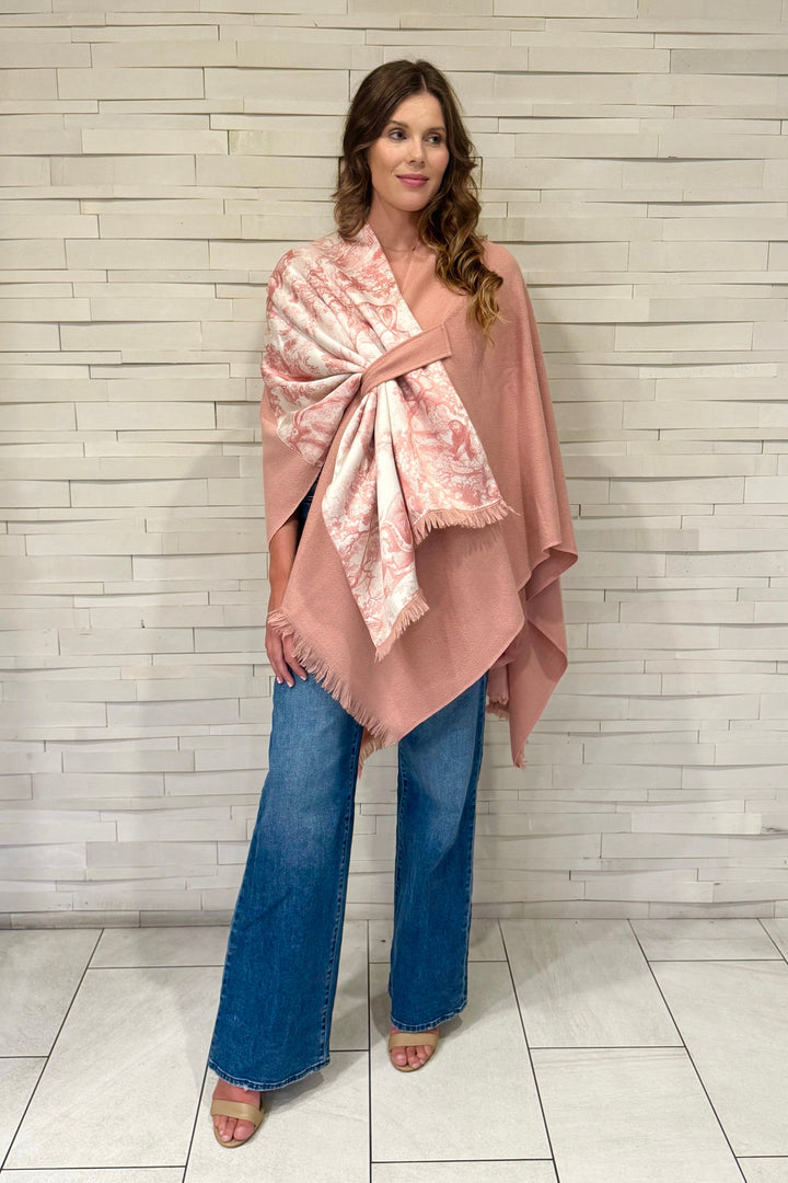 Pull Through Wrap / Pink Toile
