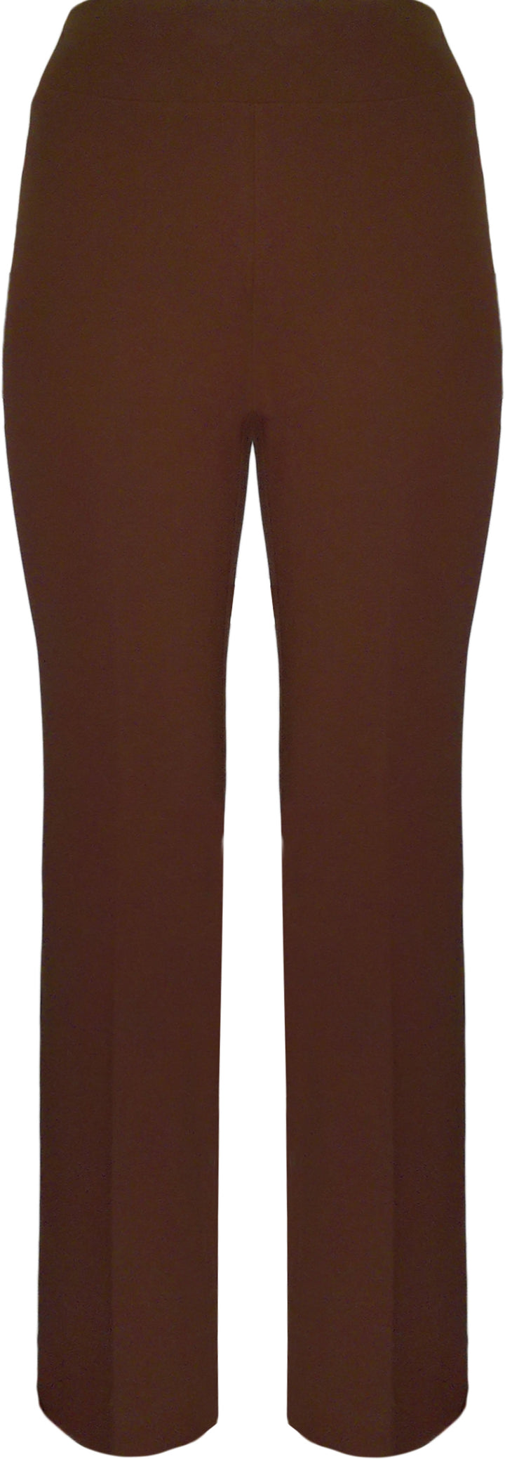 Solid Scuba Modern Straight Leg Pants Chocolate