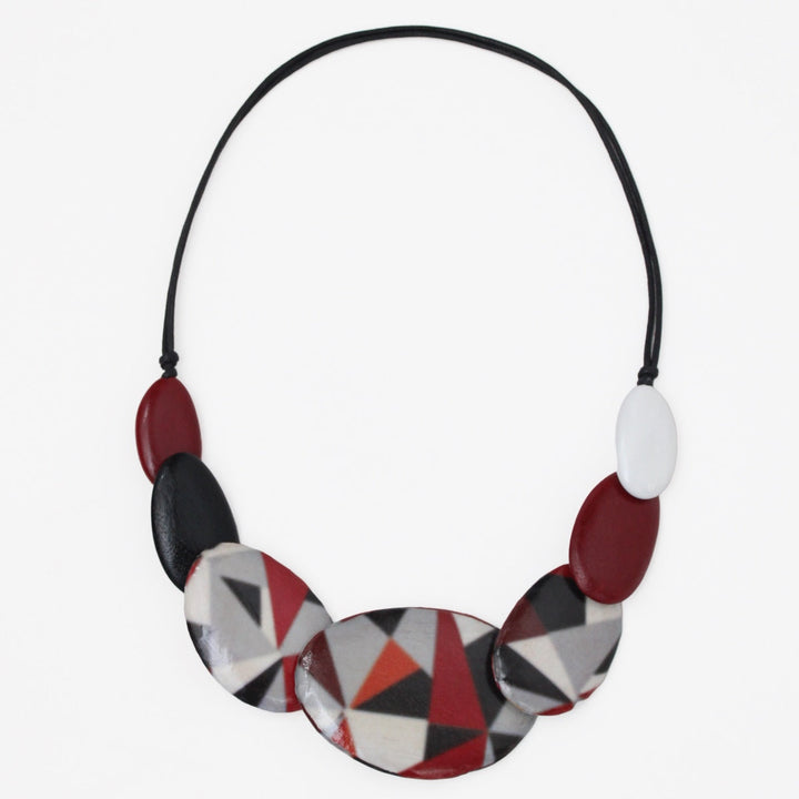 Red and Black Fallon Necklace