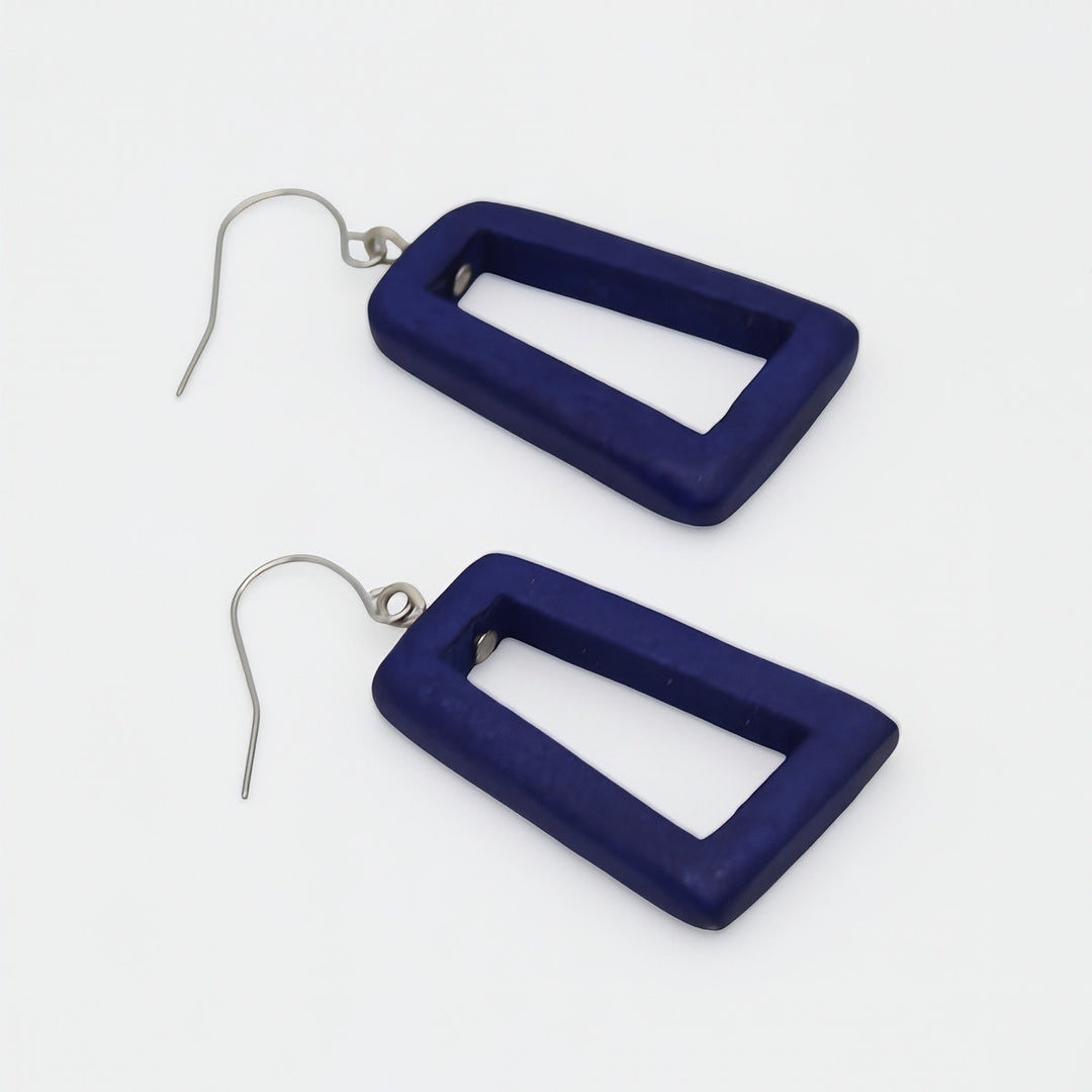 Blue Driftwood Dangle Earrings