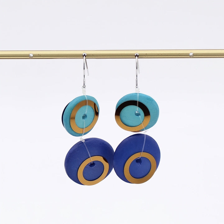 Blue Adria Dangle Earrings