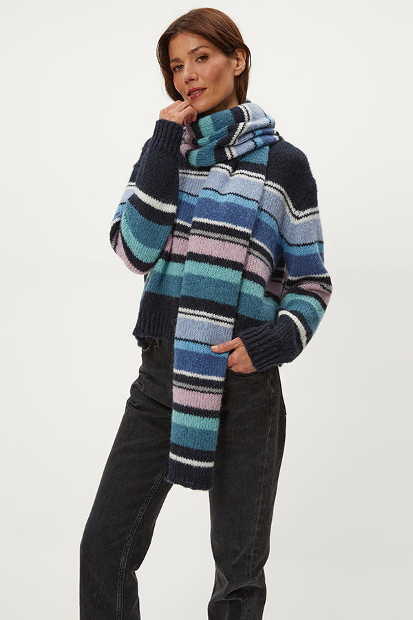 Striped Scarf in Nocturnal