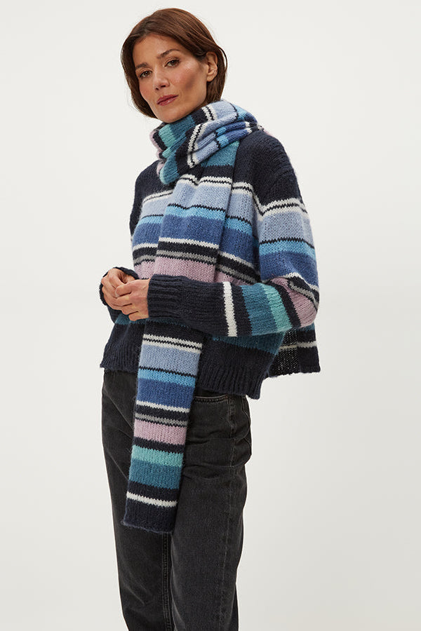 Striped Scarf in Nocturnal