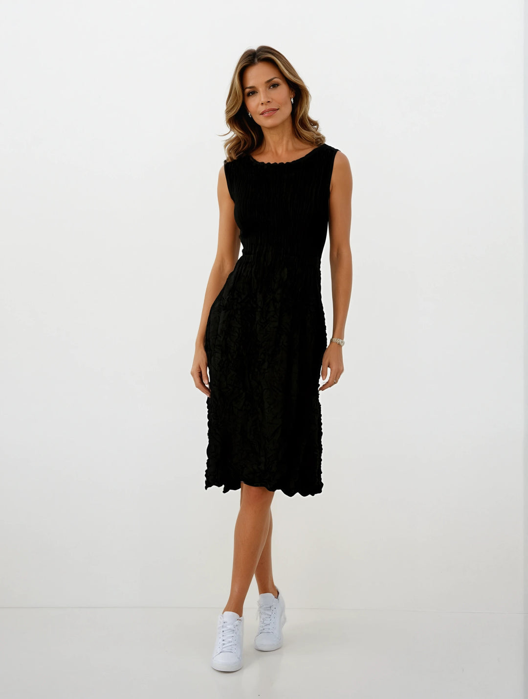 Smash Pocket Dress Black
