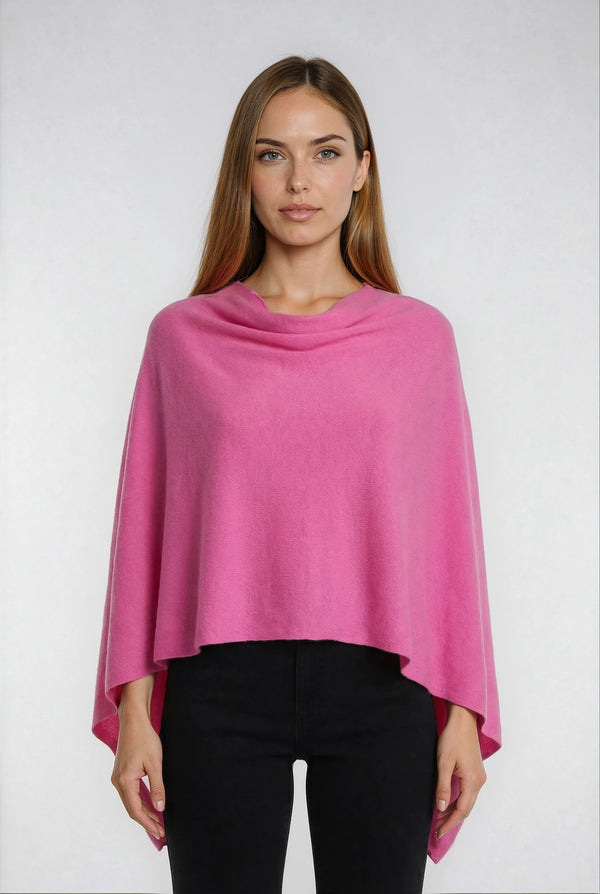 100% Cashmere Topper Flamingo