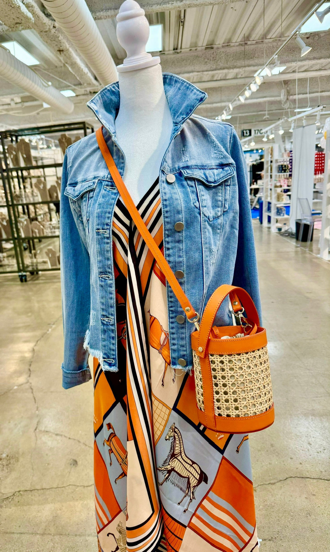 silk dress with denim jacket Satin Dress with Jean Jacket