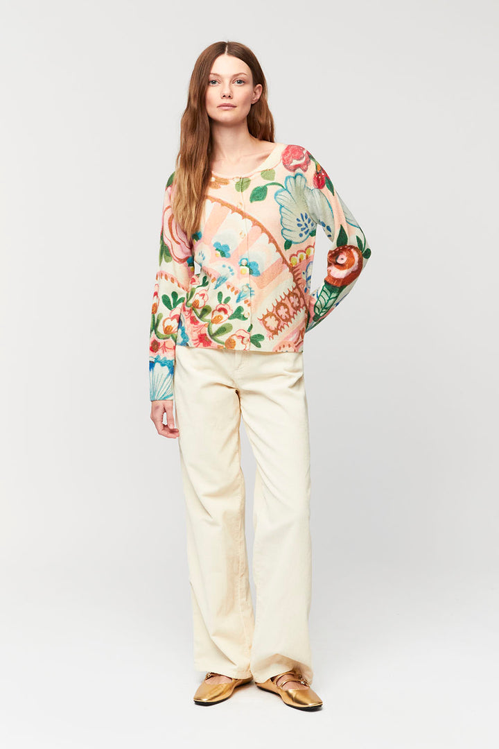 Alma Cashmere Floral Top