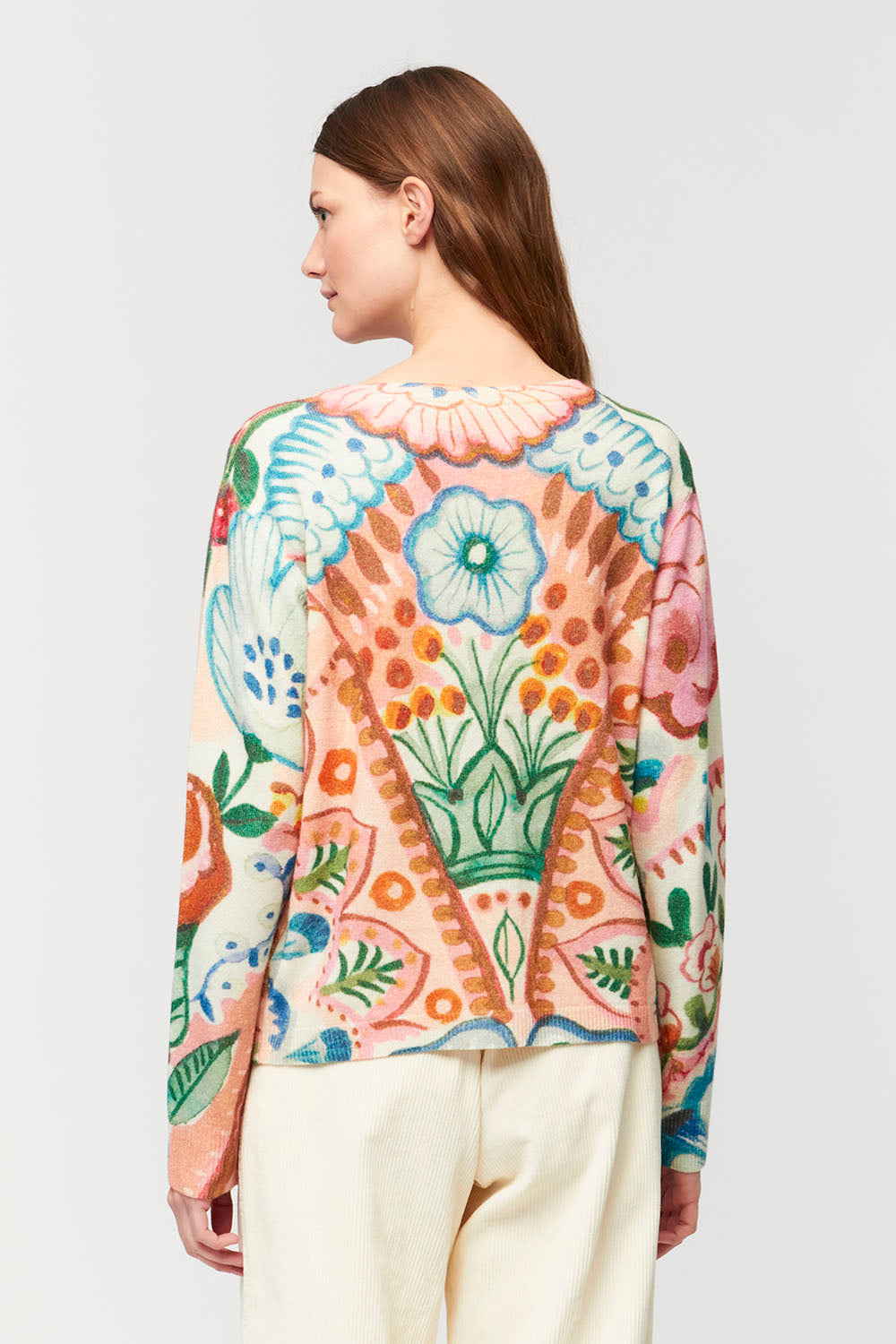 Alma Cashmere Floral Top