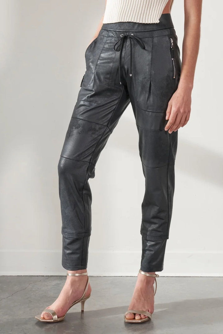 Black Leather Candy Pant
