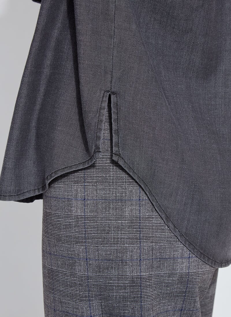 3655 Lunette Chambray Shirt Washed Black
