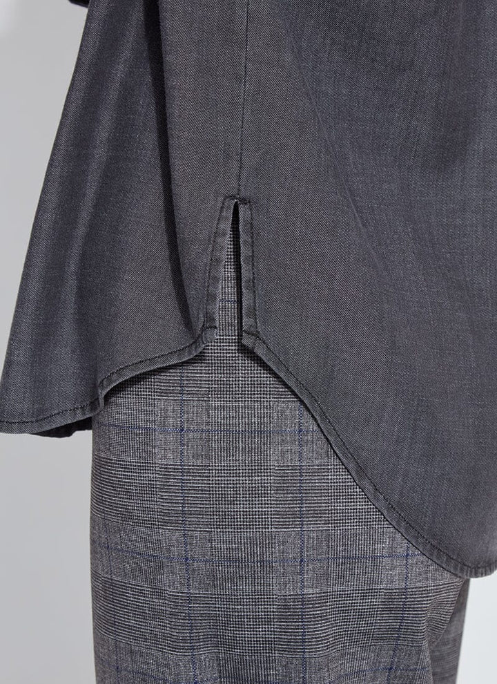 3655 Lunette Chambray Shirt Washed Black