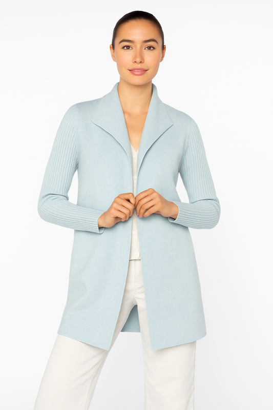 RIB SLEEVE COAT