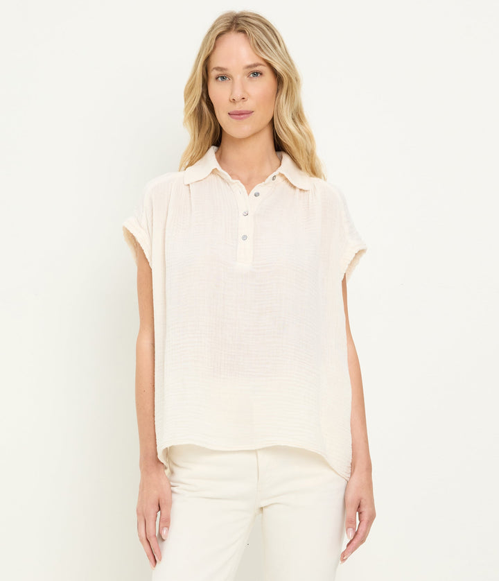 Avalon Double Gauze Popover Chalk